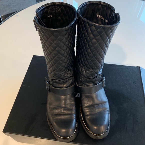 chanel combat boots saks